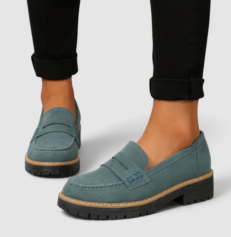 Annika | Damen Klassische Loafer mit Markanter Sohle