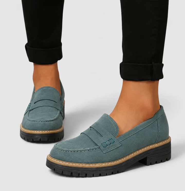 Annika | Damen Klassische Loafer mit Markanter Sohle