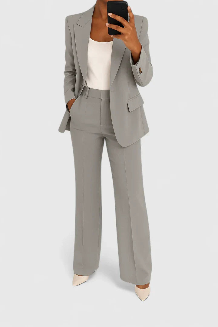 Yvonne | Damen Maßgeschneiderter Blazer Hosen Set