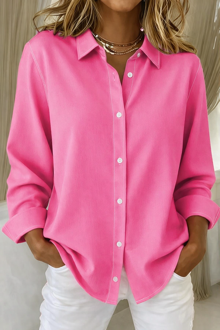 Karin | Damen Minimalistische Statement Bluse