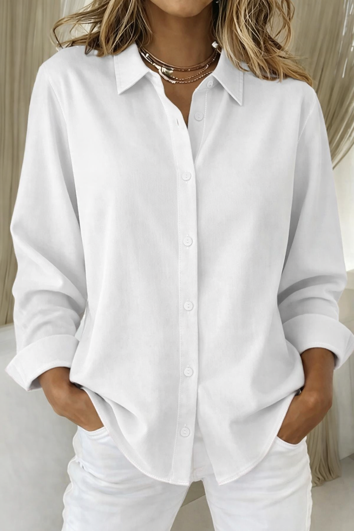 Karin | Damen Minimalistische Statement Bluse