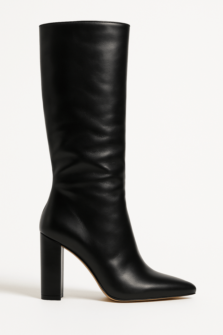 Franziska | Damen Stiefel mit Kroko-Muster und quadratischem Absatz