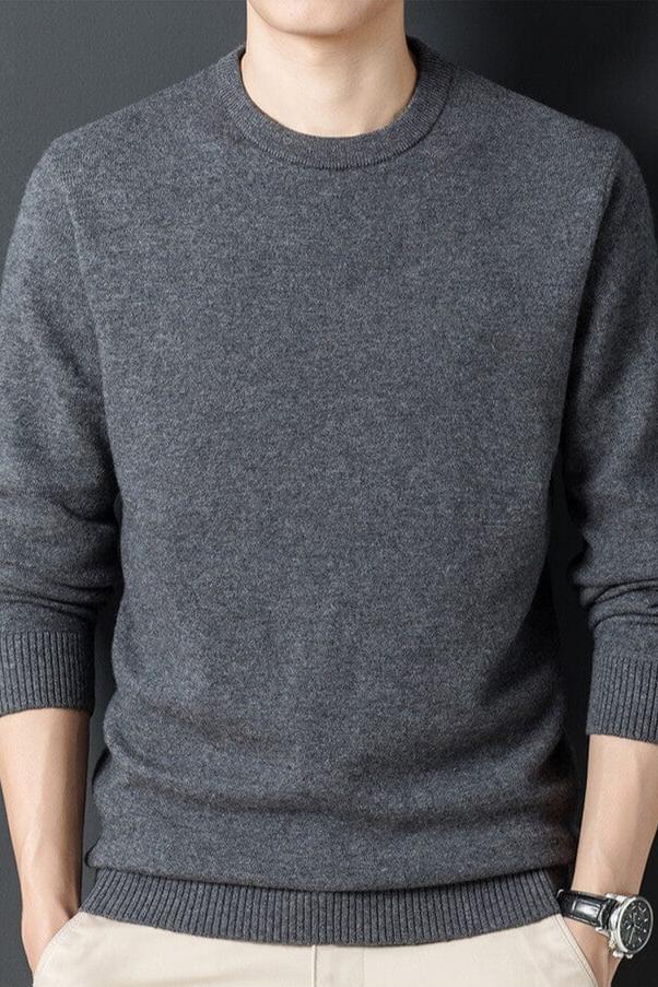Edgar | Herren Warmer Lässiger Langarm-Pullover