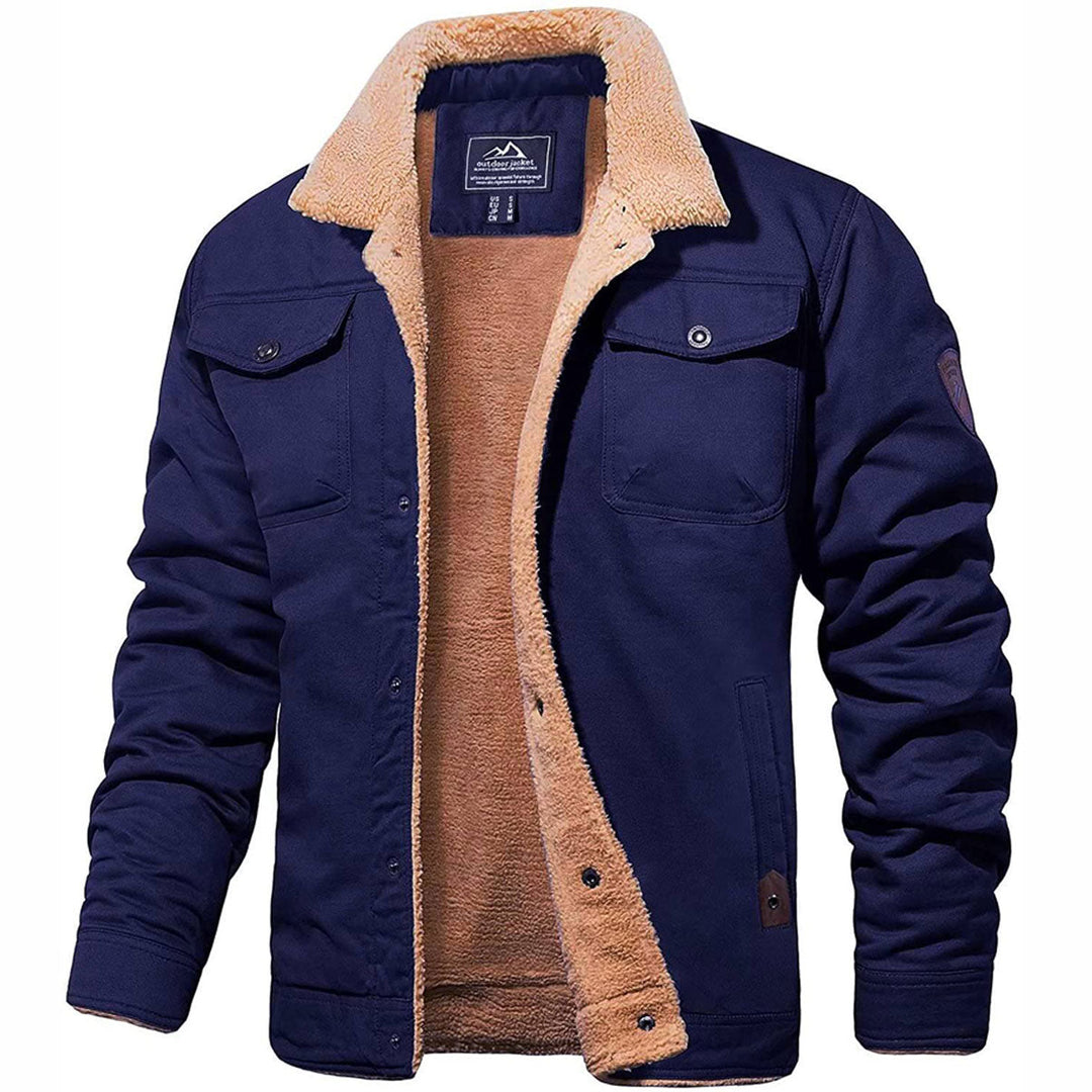 Richard | Herren Warme Fleecejacke mit Knopfleiste