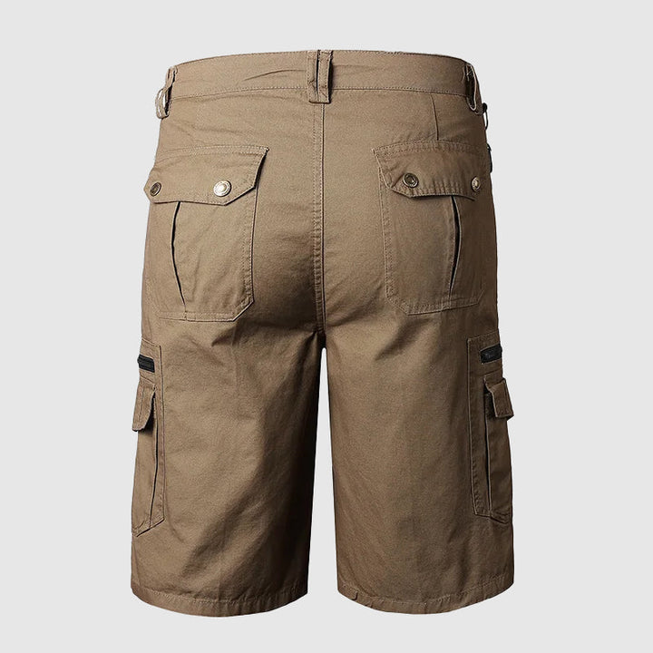 Dominic | Herren Multi-Taschen Reißverschluss Cargo-Shorts