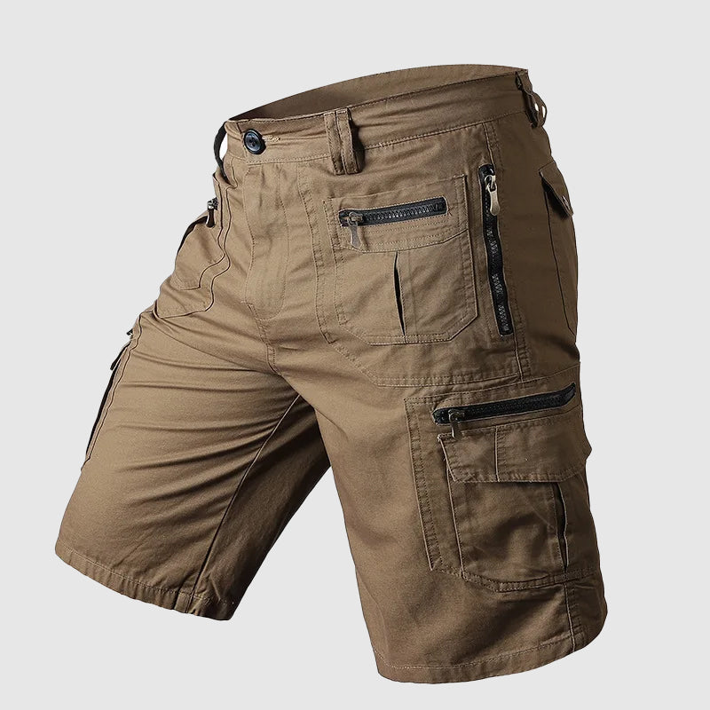 Dominic | Herren Multi-Taschen Reißverschluss Cargo-Shorts