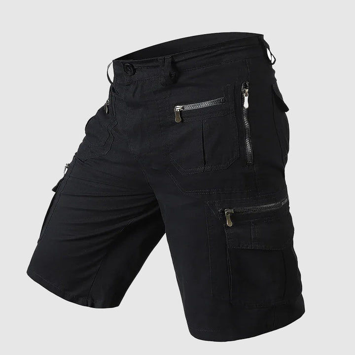 Max | Herren Reißverschluss Tasche Utility-Style Cargo-Shorts