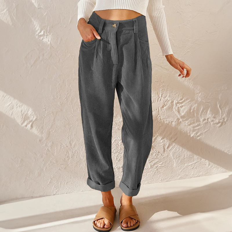 Kerstin | Damen Sommer Hose Mit Hoher Taille Und Weitem Bein