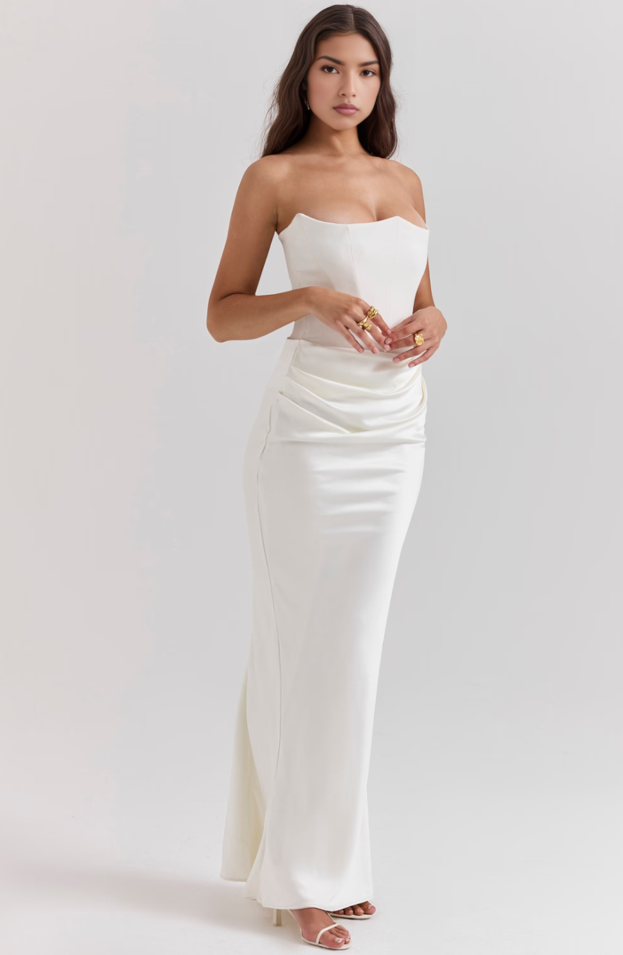 Elfriede | Damen Langes Bodycon-Kleid für formelle Hochzeitsgäste