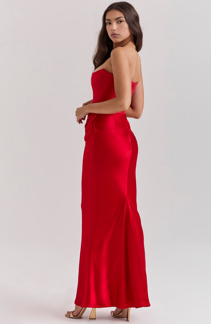 Elfriede | Damen Langes Bodycon-Kleid für formelle Hochzeitsgäste