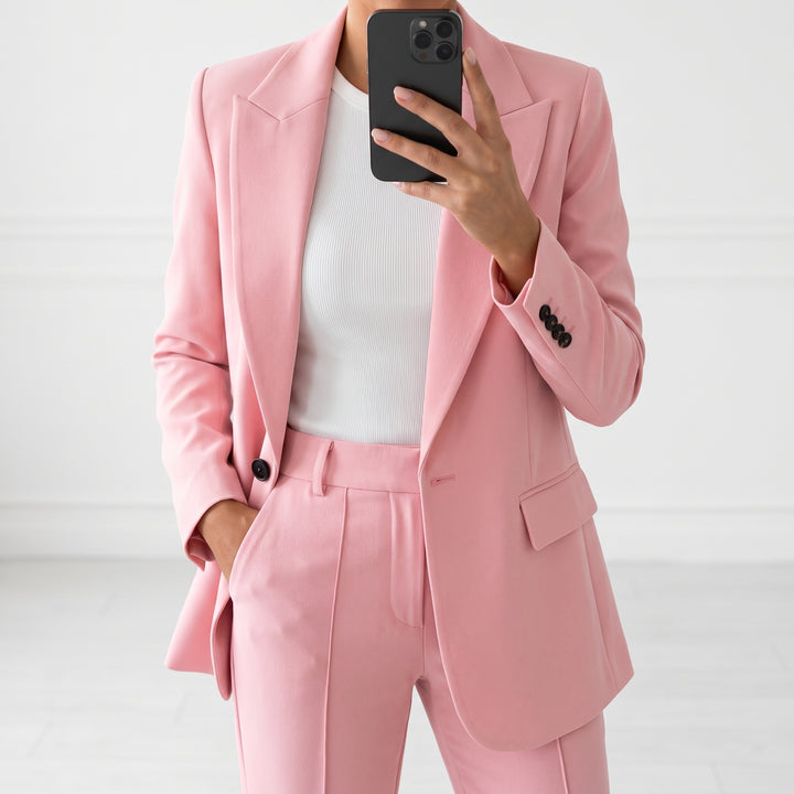 Amelie | Damen Tailliertes Business Anzug Set
