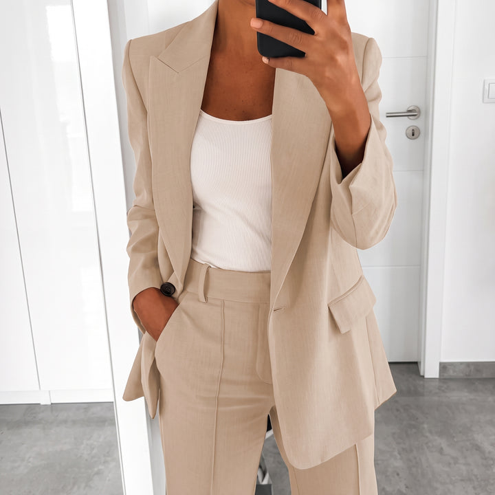 Amelie | Damen Tailliertes Business Anzug Set