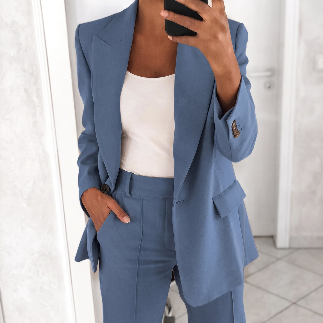 Amelie | Damen Tailliertes Business Anzug Set