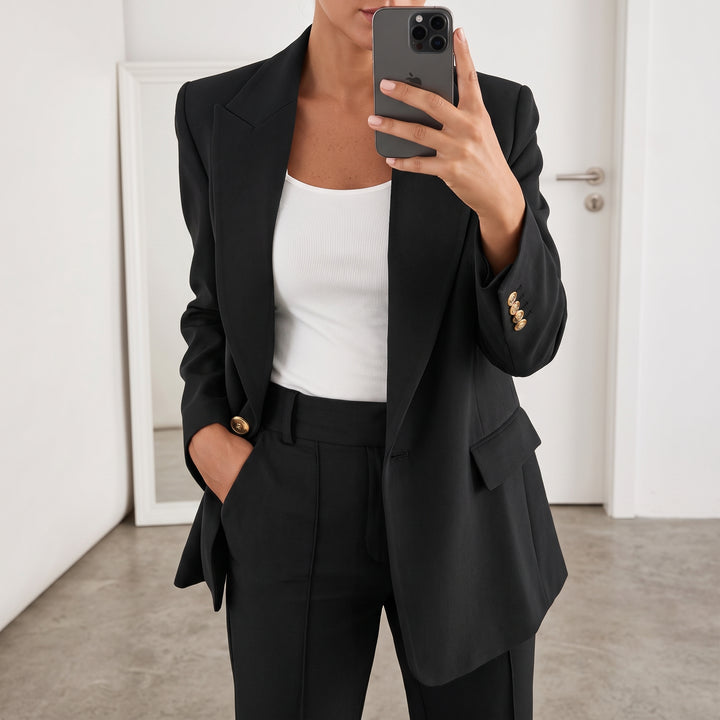 Amelie | Damen Tailliertes Business Anzug Set
