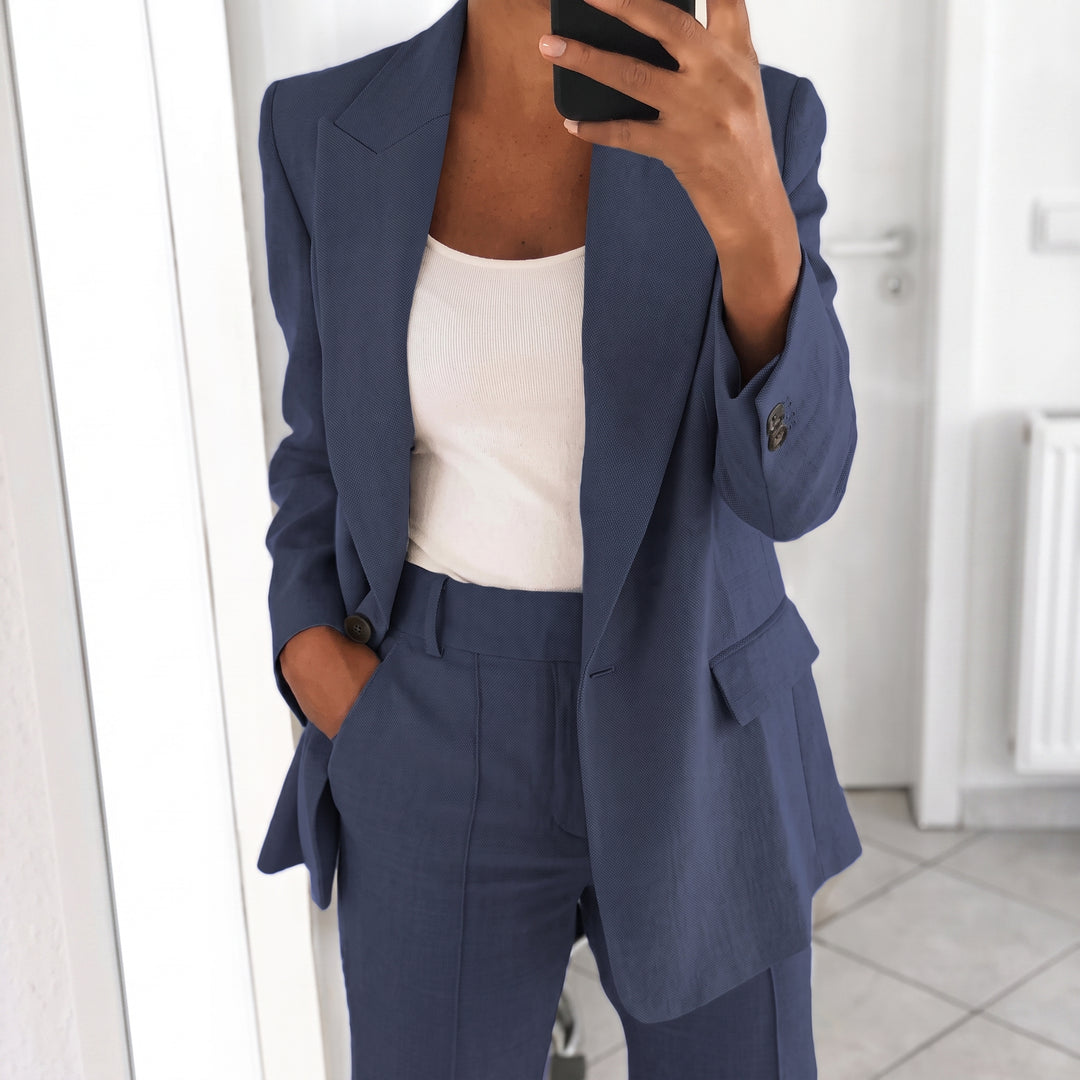 Amelie | Damen Tailliertes Business Anzug Set