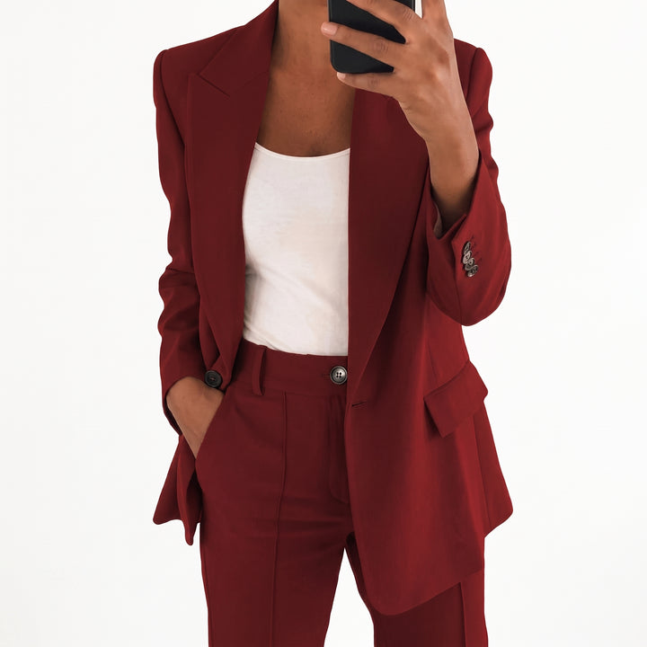 Amelie | Damen Tailliertes Business Anzug Set