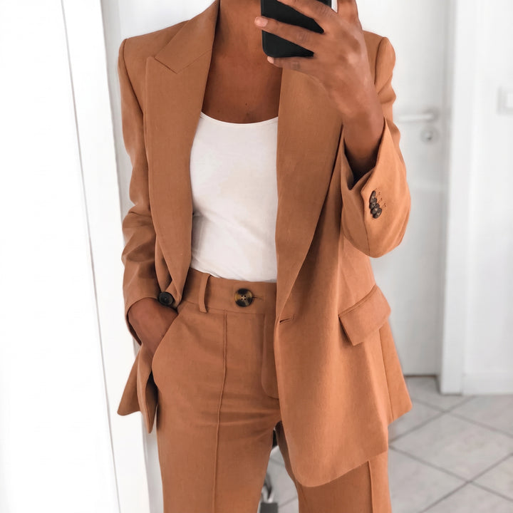 Amelie | Damen Tailliertes Business Anzug Set