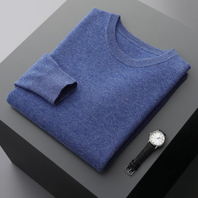 Benjamin | Herren Klassischer Pullover mit Rundhalsausschnitt