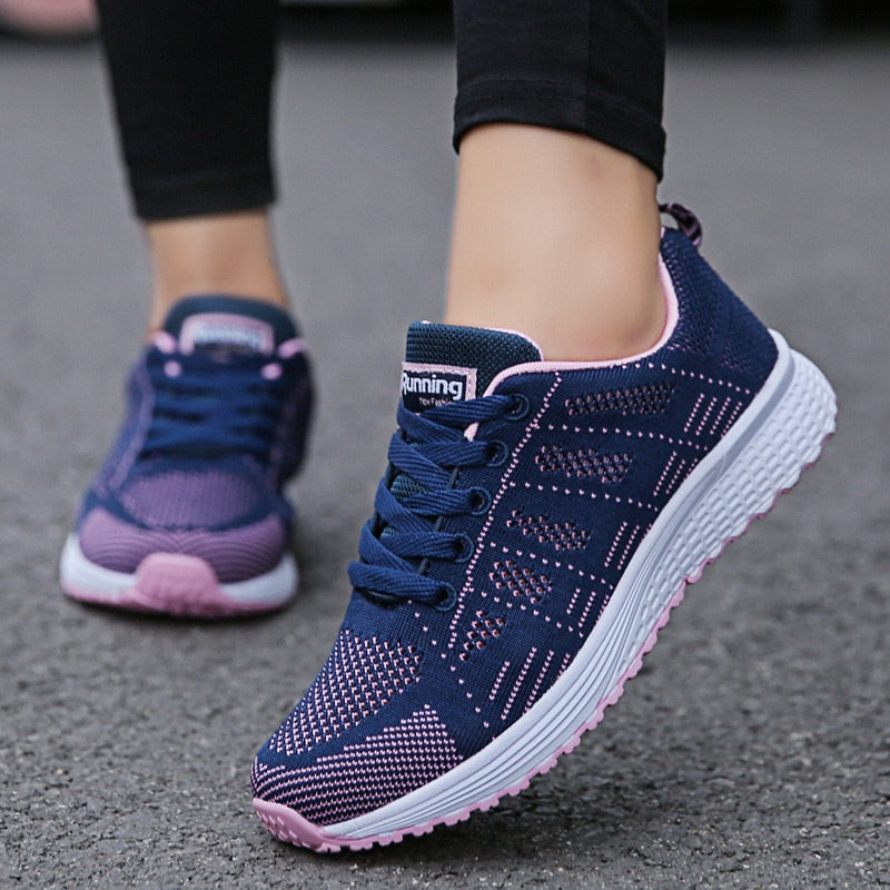 Emma | Damen Schnür Casual Walking Sneaker
