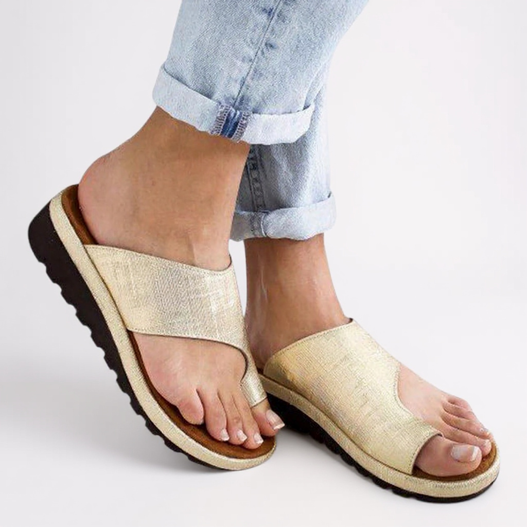 Karin | Damen Sommer Orthopädische Zehentrenner-Sandalen