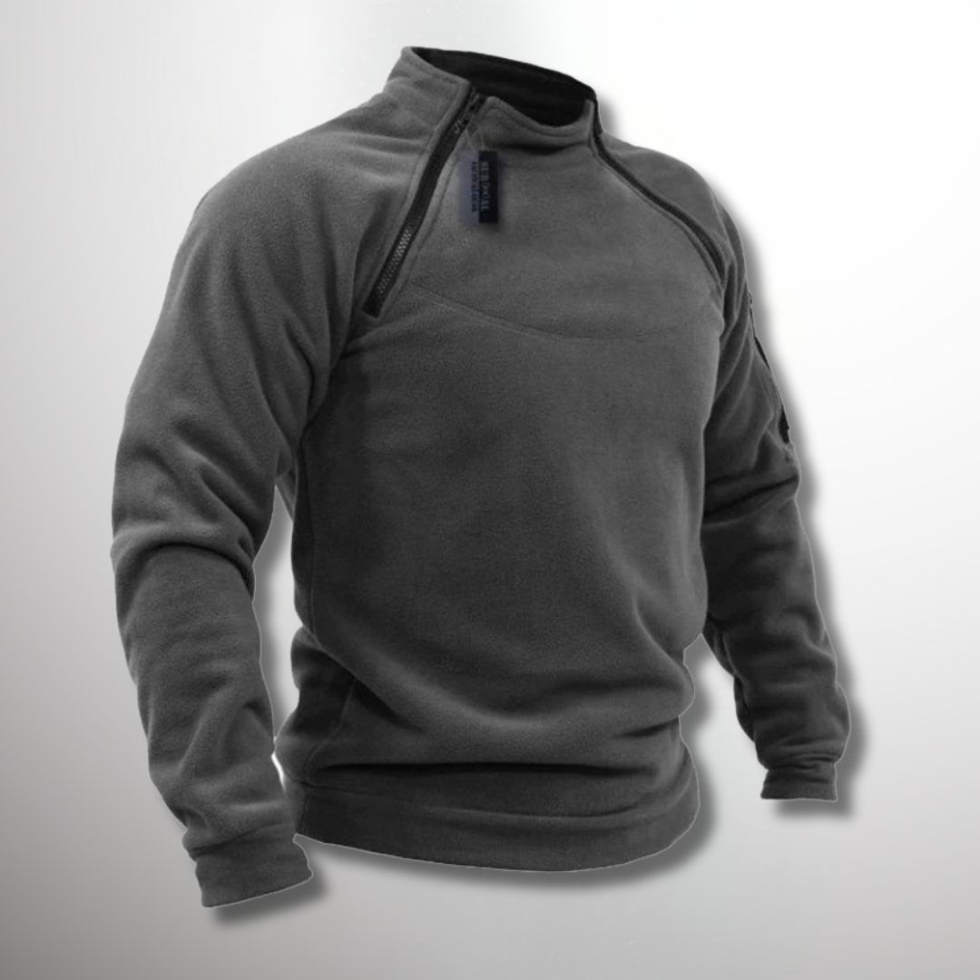 Friedrich | Herren Frühling Viertelzip Pullover mit Stehkragen