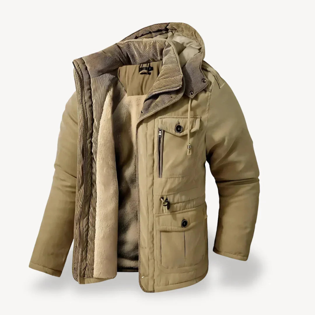 Jürgen | Herren Robuste Winterjacke mit Fleece-Futter