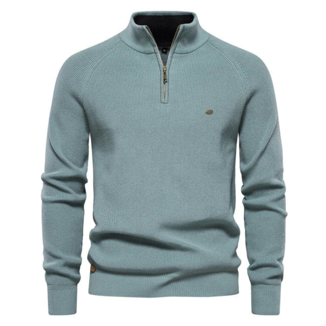 Dominic | Herren Frühling Halbzip Strickpullover