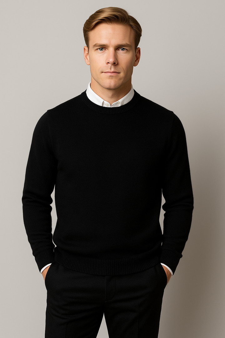Christian | Herren Frühlings Klassischer Rundhals Pullover