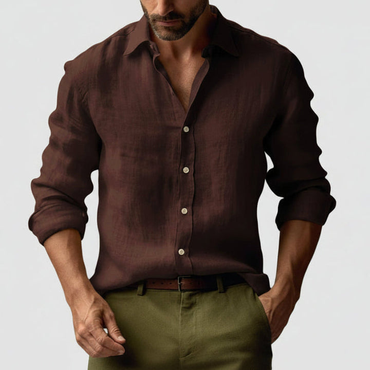 Josef | Herren Vintage-Hemd mit Knöpfen