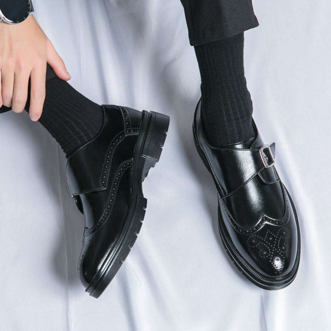 Malte | Herren Frühling Monk Strap Elegante Schuhe