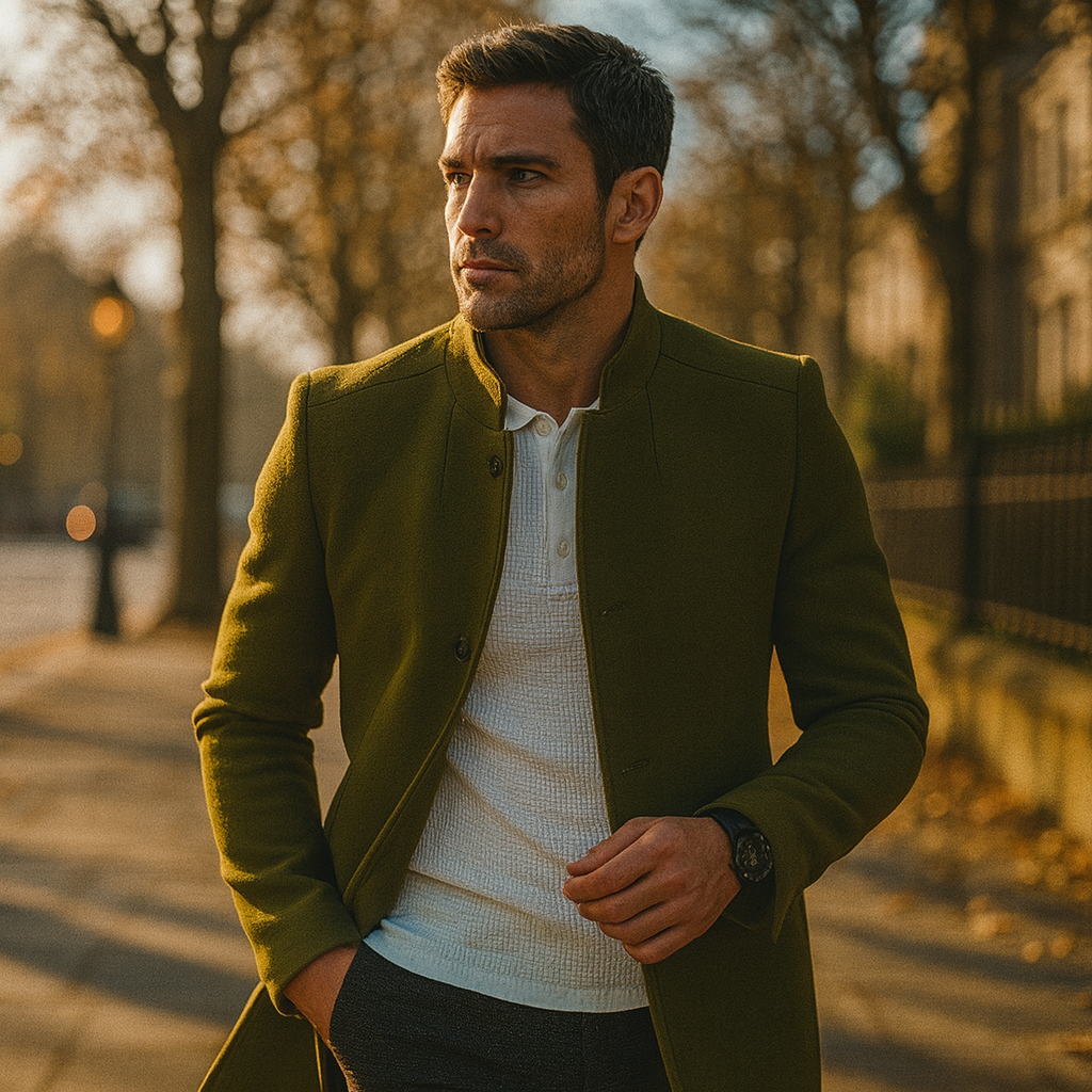 Elias | Stilvoller Herren Frühjahrs Casual Mantel