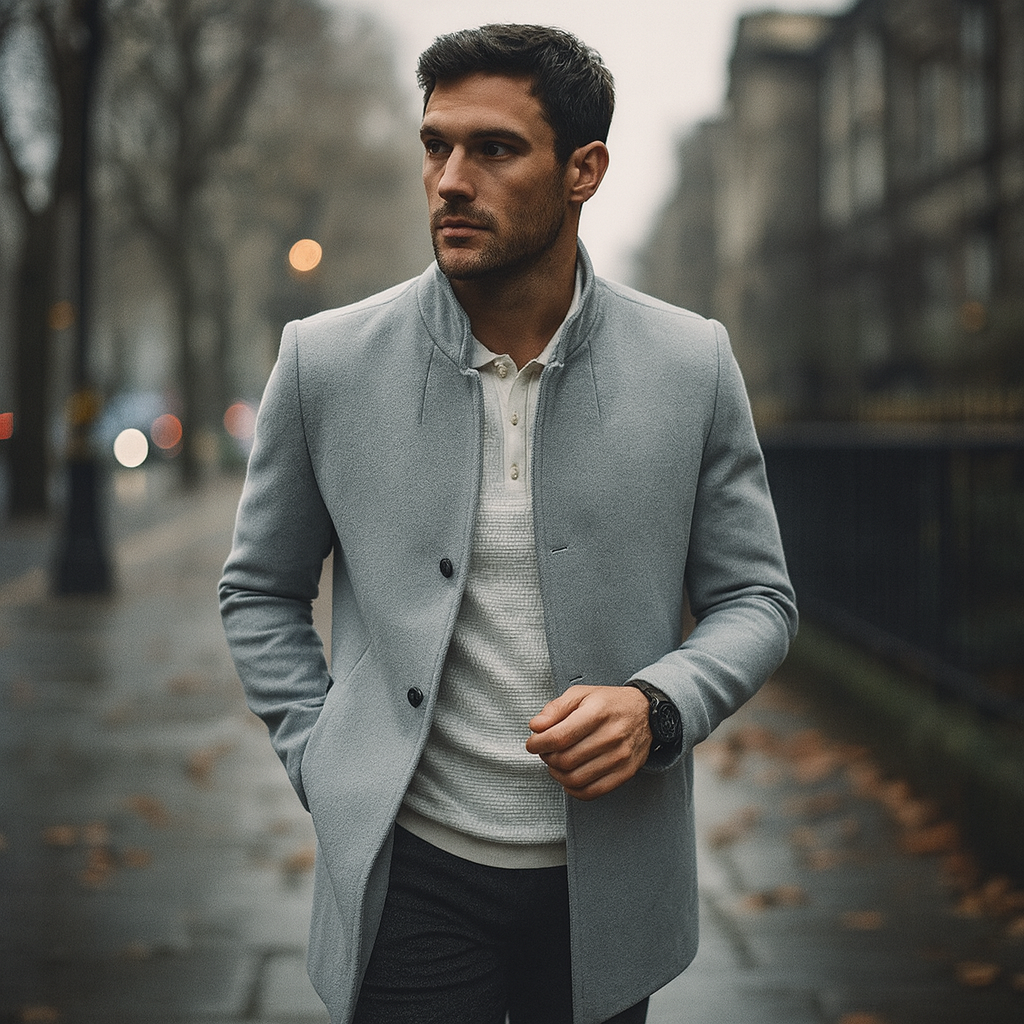 Elias | Stilvoller Herren Frühjahrs Casual Mantel