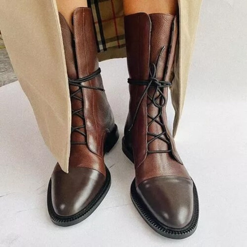 Felicia | Damen Freizeitschuhe mit Rundspitze und Knöchelhoch