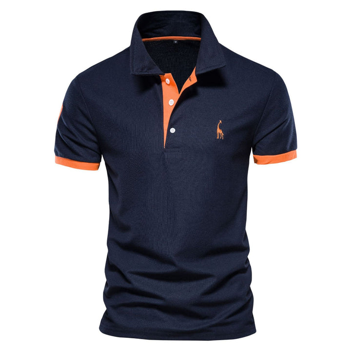 Sven | Herren Kontrastbesatz Kurzarm Polo-Shirt