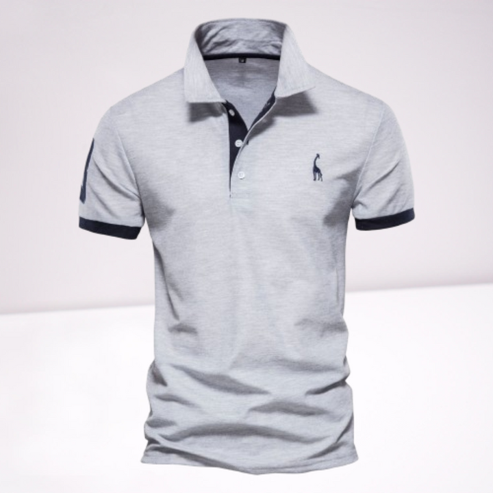 Sven | Herren Kontrastbesatz Kurzarm Polo-Shirt