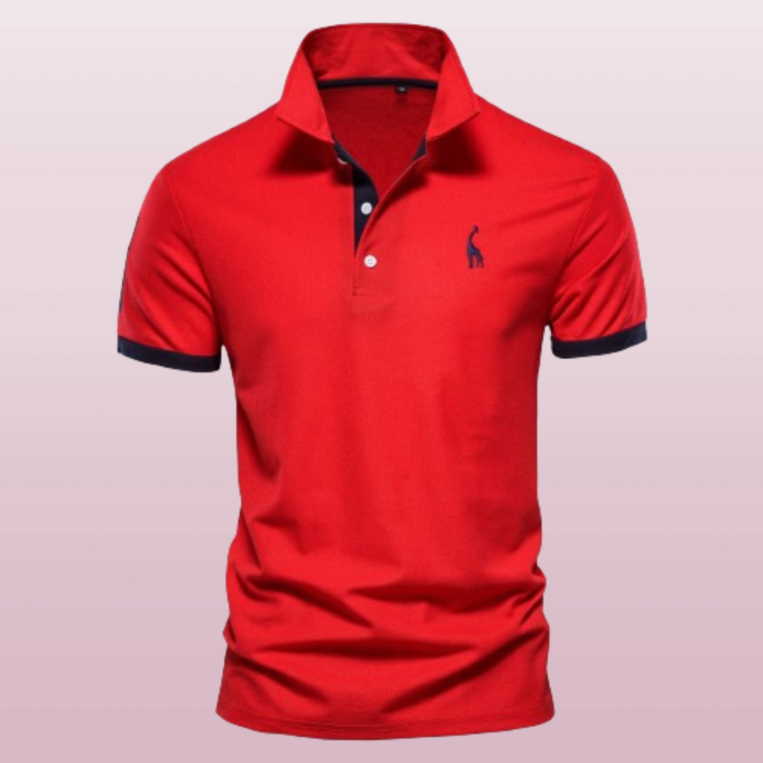 Sven | Herren Kontrastbesatz Kurzarm Polo-Shirt