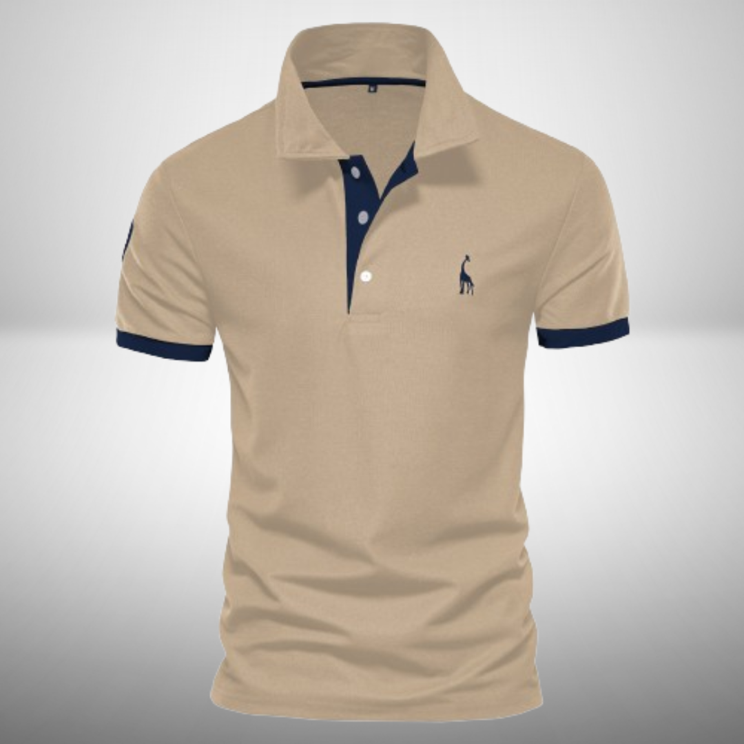 Sven | Herren Kontrastbesatz Kurzarm Polo-Shirt