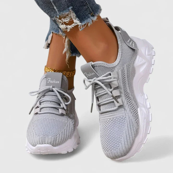Sandra | Damen Lässig Schicke Bequeme Schnürsneaker