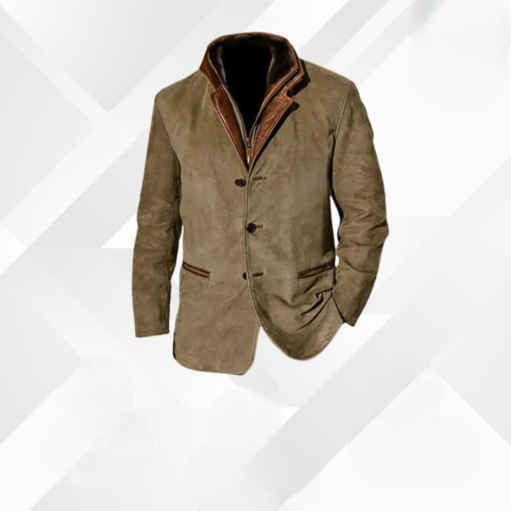 Martin | Herren Klassische Lässige Jacke mit Knopfleiste vorne