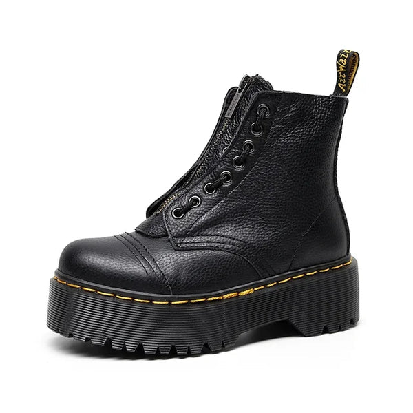 Franziska | Damen Modische Stiefeletten mit dicker Sohle