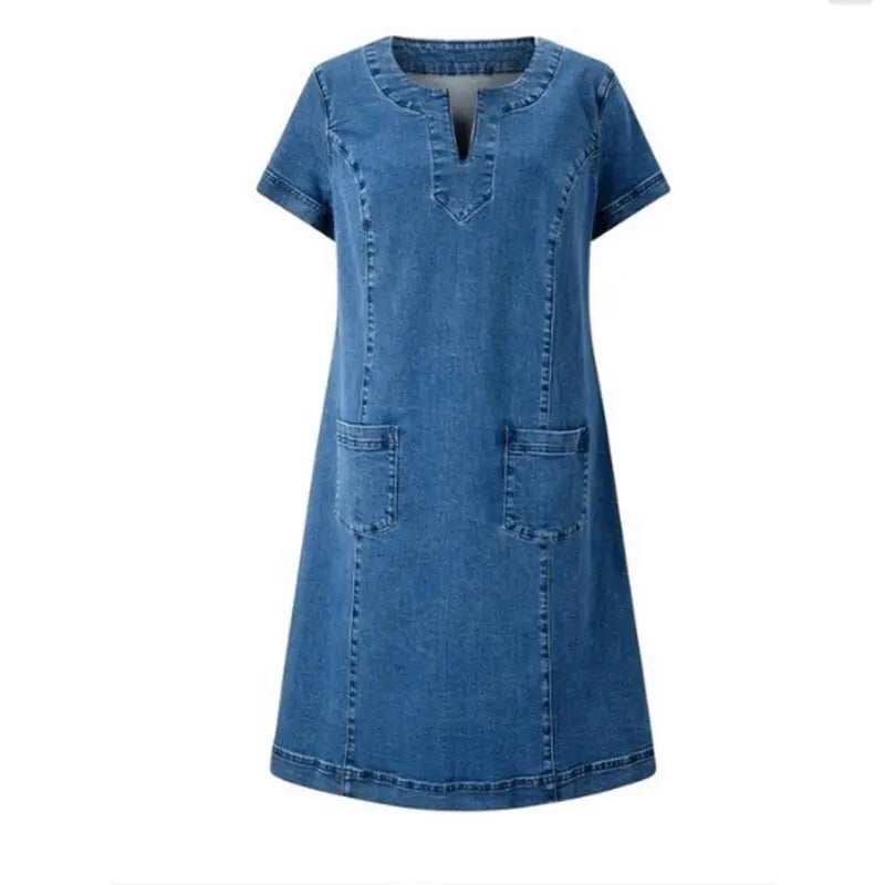 Nicole | Damen Lässiges Sommerkleid mit Taschen