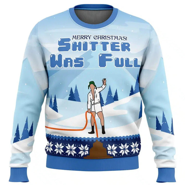 Lukas | Herren Lustiger Ski-Themen-Weihnachtspullover