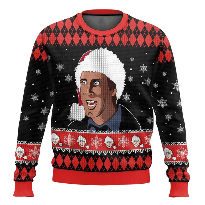 Lukas | Herren Lustiger Ski-Themen-Weihnachtspullover