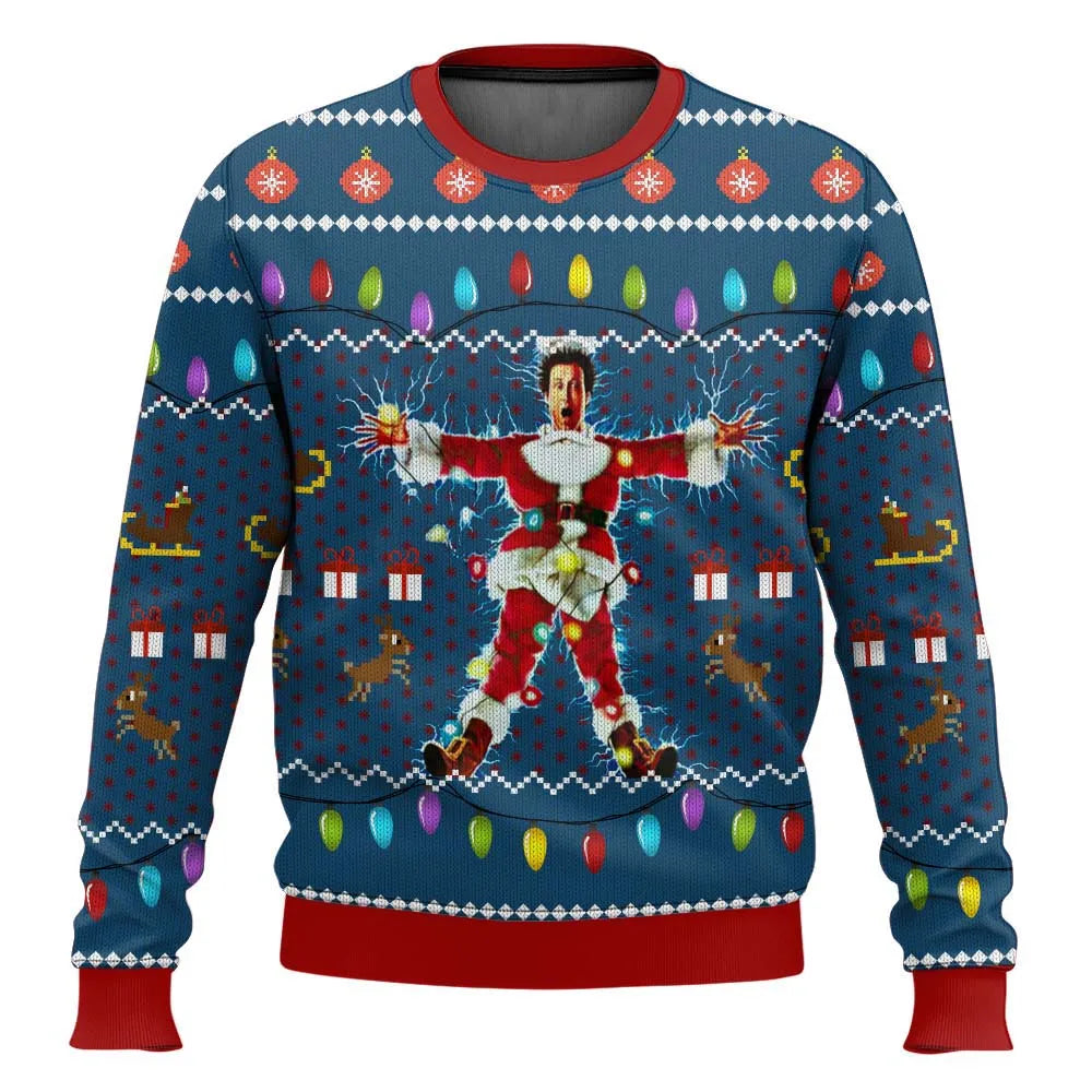 Lukas | Herren Lustiger Ski-Themen-Weihnachtspullover