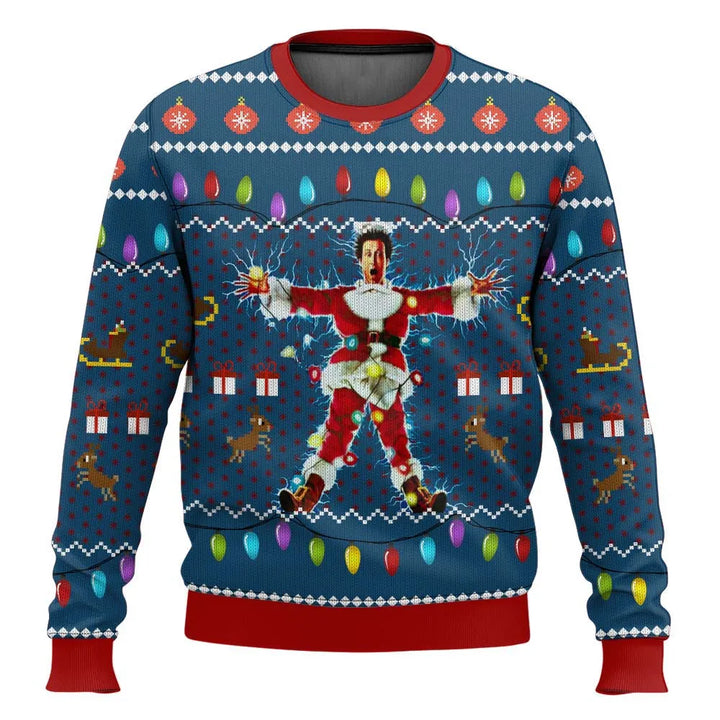 Lukas | Herren Lustiger Ski-Themen-Weihnachtspullover