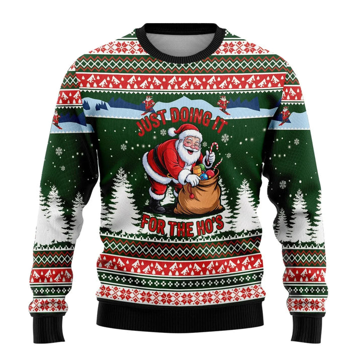 Benjamin | Herren Weihnachtspullover mit Schneemann-Print
