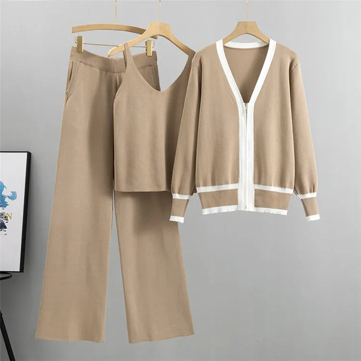 Alina | Damen Loungewear-Hosen-Set mit weicher Textur
