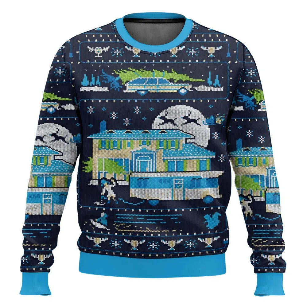 Lukas | Herren Lustiger Ski-Themen-Weihnachtspullover