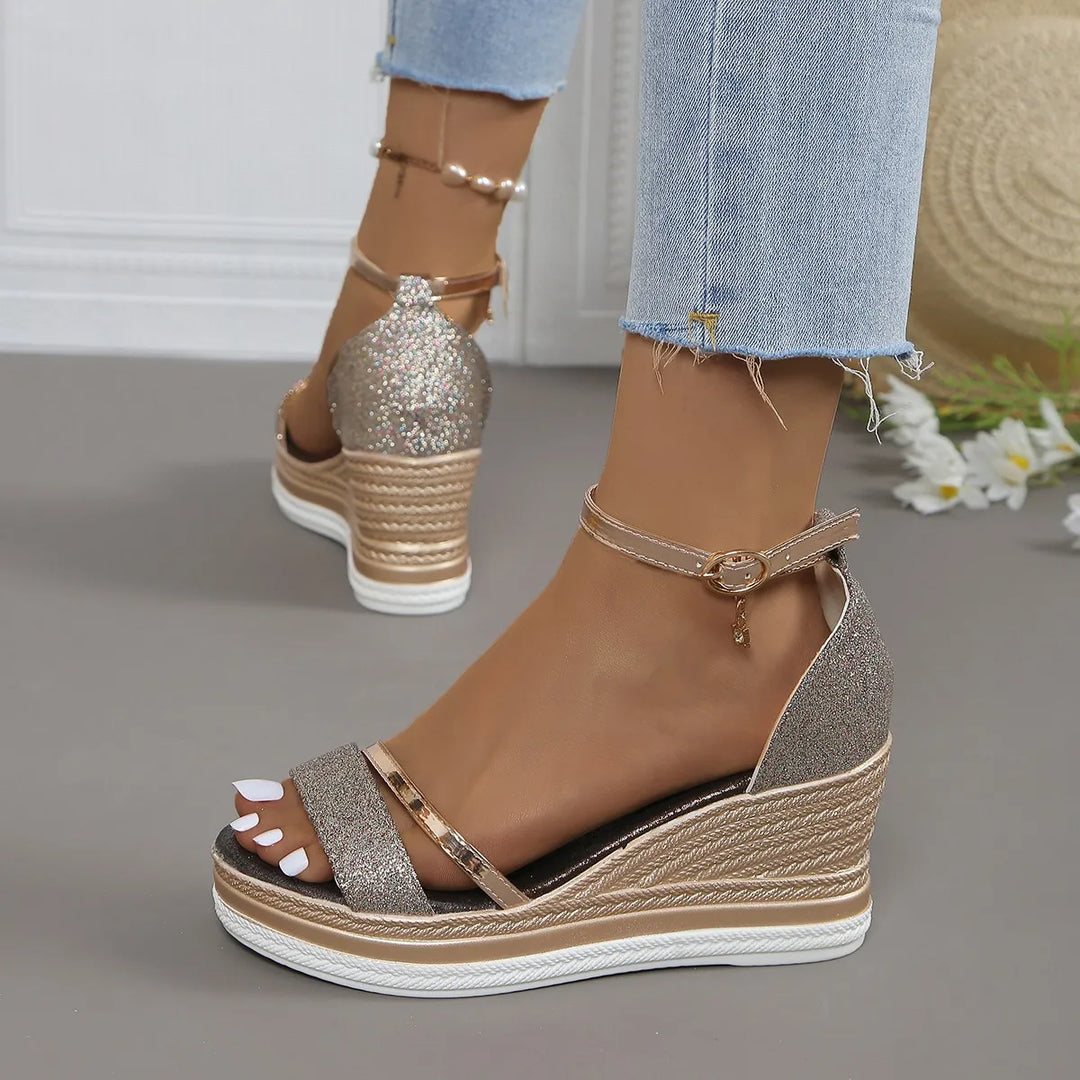 Irina Orthopedic Style Wedge Sandals