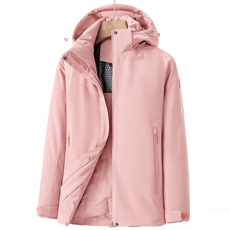 Elfriede | Damen Wasserdichte Winterjacke mit Fleece-Futter